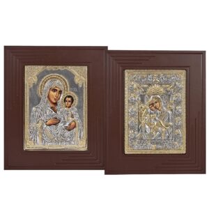 Θρησκευτική Εικόνα Χρυσό Κάδρο Γίγας Ξύλο-Μέταλλο 47x39cm Homie 321410