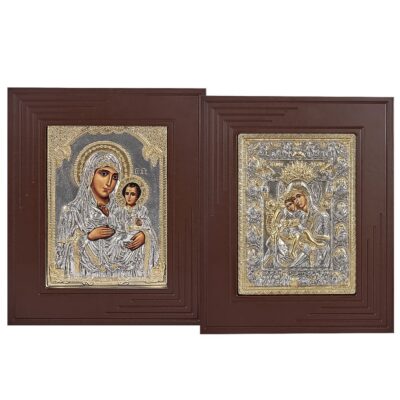 Θρησκευτική Εικόνα Χρυσό Κάδρο Γίγας Ξύλο-Μέταλλο 47x39cm Homie 321410