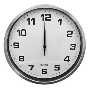 Ρολόι Τοίχου Ασημί ø30cm Homie 321864