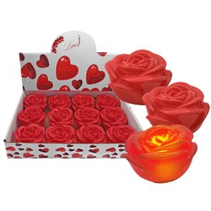 Τριαντάφυλλο Πλαστικό με φως 6x3,5cm Homie 322045