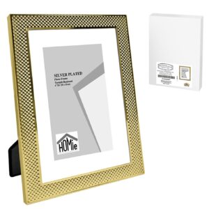 12-2053.jpg Κορνίζα Ατσάλινη με Χρυσή Πλέξη 10x15cm Homie 322073