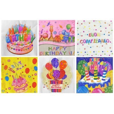 Χαρτοπετσέτες Πάρτυ πακ=20τεμ 33x33cm Homie 3763