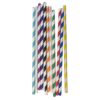 Καλαμάκια Χάρτινα Ριγέ 10τεμ 20cm Homie 3765