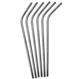 Καλαμάκι Stainless Ασημί με Κλίση 21cm Homie 3774