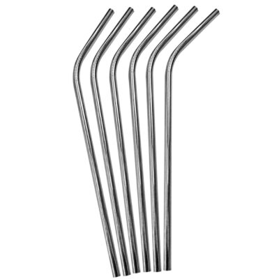 Καλαμάκι Stainless Ασημί με Κλίση 21cm Homie 3774