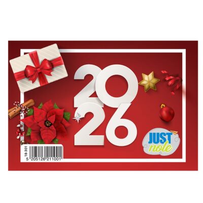 Ημερολόγιο 12φυλλο Μικρό 9x6,8cm JustNote 38321