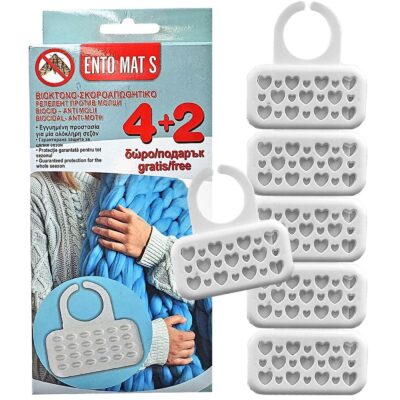 Ταμπλέτες Βιοκτόνες-Σκοροαπωθητικές 4 + 2 Δώρο  Ento Mats