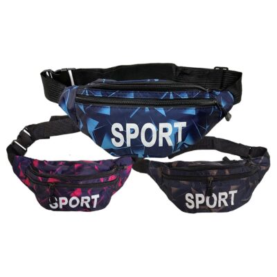 Τσαντάκι Μέσης Sport 3 zip 32x12x8cm 4teen4ty 401190