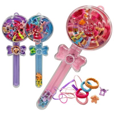 Λαστιχάκια Μαλλιών σετ σε Κουτί Γλειφιτζούρι 18x7cm 4teen4ty 401414