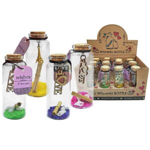 Μπουκαλάκι Ευχών Γυάλινο με Φελλό 8x2,5cm Homie 423025