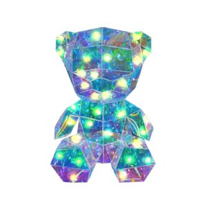 Αρκούδος Ιριδίζον με φως 22cm Homie 423079