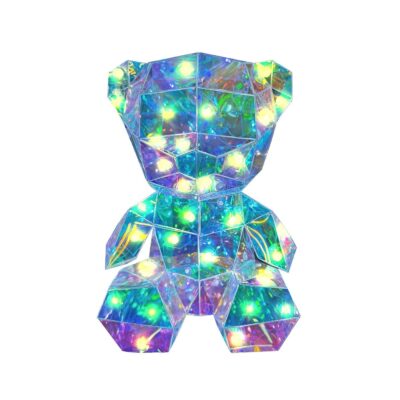 Αρκούδος Ιριδίζον με φως 22cm Homie 423079