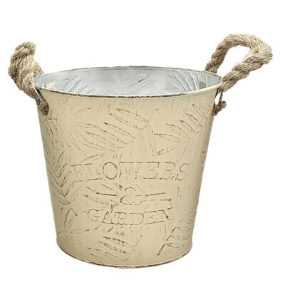 Γλαστράκι-Κασπώ Μεταλλικό με Κλαδιά ø18x17cm Homie 423085