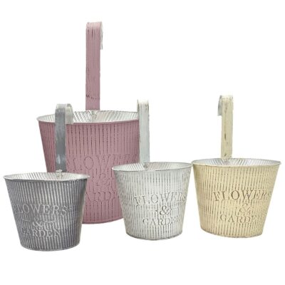 Γλαστράκι-Κασπώ Κρεμαστό Μεταλλικό Flowers & Garden Ø16x14xcm Homie 423090