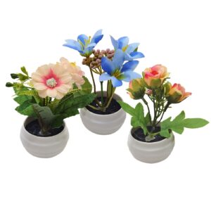 Γλαστράκι Στρογγυλεμένο με Λουλούδια 14x6cm Homie 423105