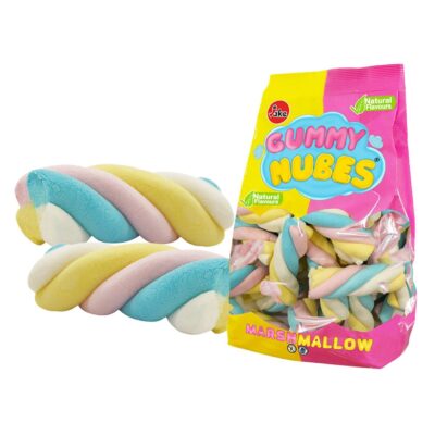 Marshmallows Καραμέλες Gummy Nubes Twist Σακ=500g Jake SA 9470005