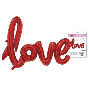 3-2150.jpg Μπαλόνι Μεταλλιζέ Love 102x65cm Carnavalista 232170