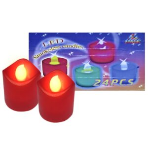 37-102.jpg Κεράκι Μπαταρίας Κόκκινο Αφιέρωσης 4,5x4cm Homie 57122