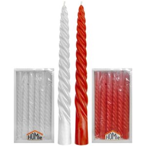 37-11.jpg Κερί Κηροπηγίου Σπιράλ Υ:20cm ø22mm Homie 5731