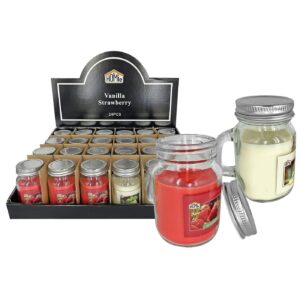 37-480.jpg Κερί Αρωματικό σε Γυάλινο Ποτήρι με Καπάκι 8,5x6cm, 210g Gross, 90g net Homie 57500