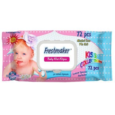 Υγρά Μωρομάντηλα Freshmaker με Καπάκι πακ=72τεμ  4teen4ty 25136