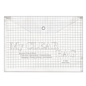 Φάκελος Κουμπί Διάφανος FC 25x35cm JustNote 701110