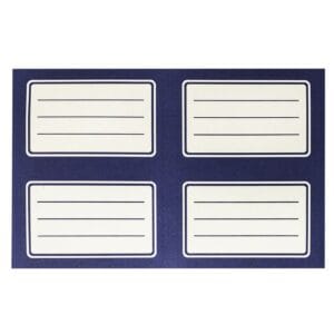 Ετικέτες Μπλε πακ=20τεμ Ετικέτα=9.5x5.5cm, φύλλο=20x12cm JustNote 701989
