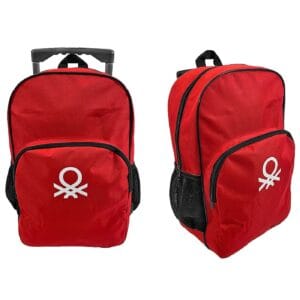 Τσάντα Τρόλευ Benetton Κόκκινη 41x28x12cm Benetton 12196-1641R