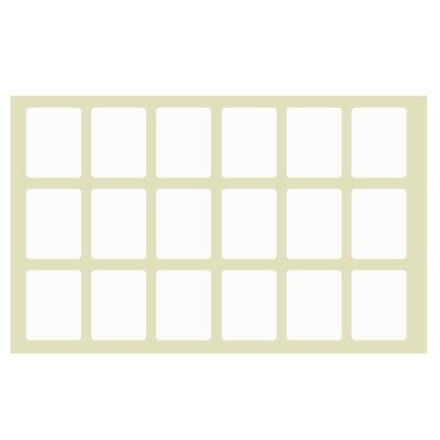 Ετικετάκια Λευκά Αυτοκόλλητα πακ=40φ Φύλλο=13x9cm JustNote 7051