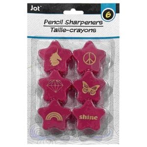 Ξύστρα Αστεράκι σετ=6 τεμ  JustNote 703180