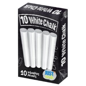 Κιμωλία Λευκή πακ=10 τεμ  JustNote 703238