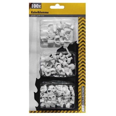 Στερεωτικά Καρφάκια Καλωδίων (Ρόκα) σετ=100τεμ  JustNote 703375