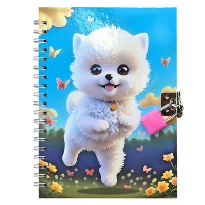 Σημειωματάριο με Λουκέτο Σκυλάκι 13x18cm JustNote 703385