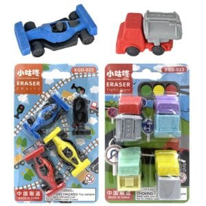 Γόμες 3d Φόρμουλες 4τεμ ~4,5cm JustNote 703389