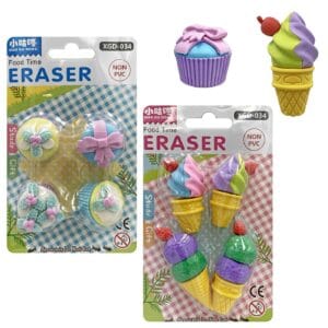 50-3371.jpg Γόμες 3d Cupcake 4τεμ ~3cm JustNote 703391