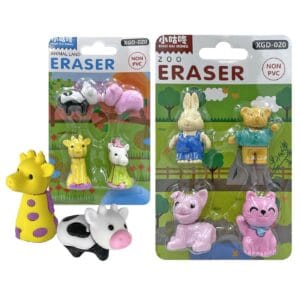 50-3374.jpg Γόμες 3D Ζωάκια Ζούγκλας 4τεμ ~3,5cm JustNote 703394