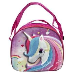 Ισοθερμικό Τσαντάκι Φαγητού 3D Μονόκερος 24x22x9cm JustNote 703424