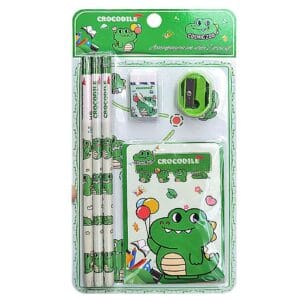 Σχολικό σετ=6τεμ Κροκόδειλος 23x12cm JustNote 703445