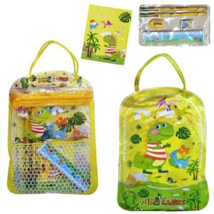 Σχολικό σετ=6τεμ σε Τσαντάκι Dinosaurs 33χ23cm JustNote 703458