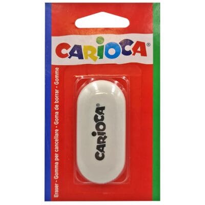 Γόμα Λευκή Carioca Blister 5x3cm Carioca 40142