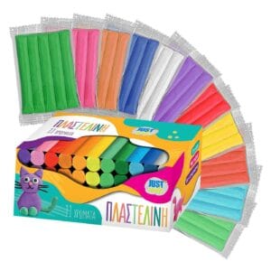 Πλαστελίνη Κλασσικό Κουτί 11 Χρώματα 500g net JustNote 70899