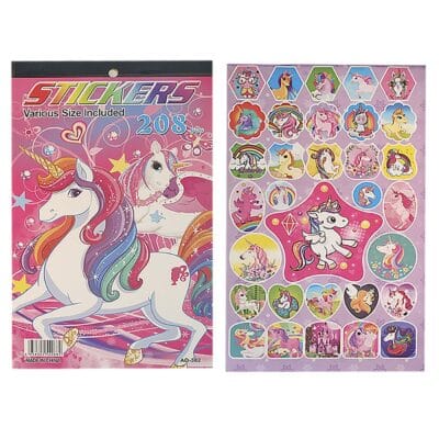 Άλμπουμ με Στίκερ Μονόκερος 24,5x14,5cm JustNote 26704