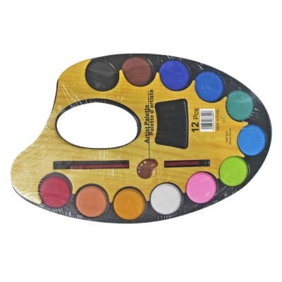 Νερομπογιά Παλέτα 12χρωματα 22x15cm JustNote 80279