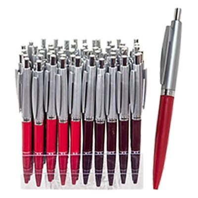 Στυλό Κλιπ Ασημί Κεφάλι Ballpoint 1.0mm  JustNote 8076