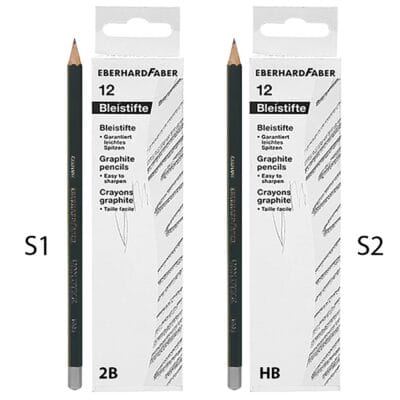 Μολύβι Πράσινο Σχεδίου 2β, hb πακ=12τεμ  Faber 511332, 511330