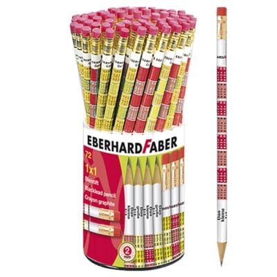 Μολύβι Γόμα Προπαίδεια πακ=72τεμ  Faber 5118-72