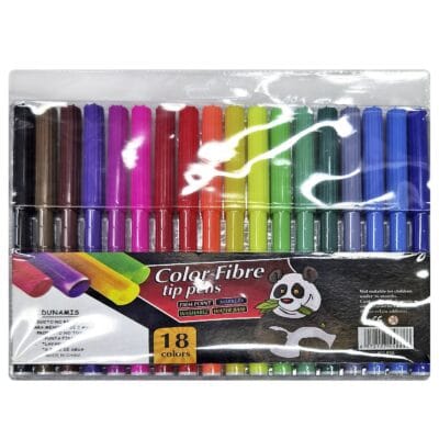 Μαρκαδόροι Λεπτοί 2mm σετ=18 Χρώματα  JustNote 80710