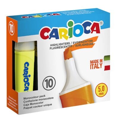 Μαρκαδόρος Υπογραμμίσεως Carioca 10 τεμ  Carioca 42875/34