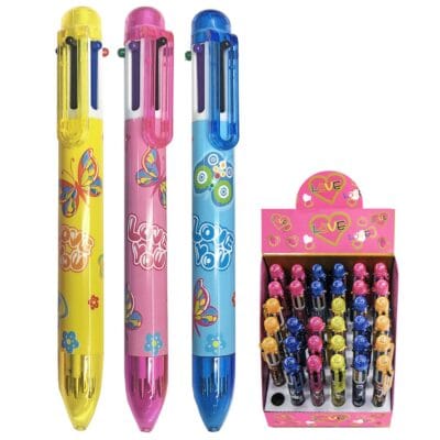 Στυλό 6 Χρωμάτων Ballpoint 1.0mm  JustNote 8095