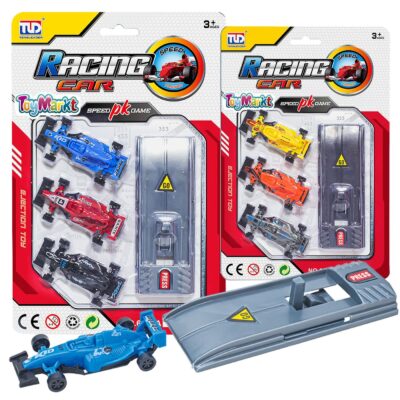 Σετ 3 Φόρμουλες Free Wheels με Εκτοξευτήρα 17x25x2cm ToyMarkt 88765